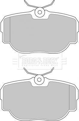 BORG & BECK Комплект тормозных колодок, дисковый тормоз BBP1507